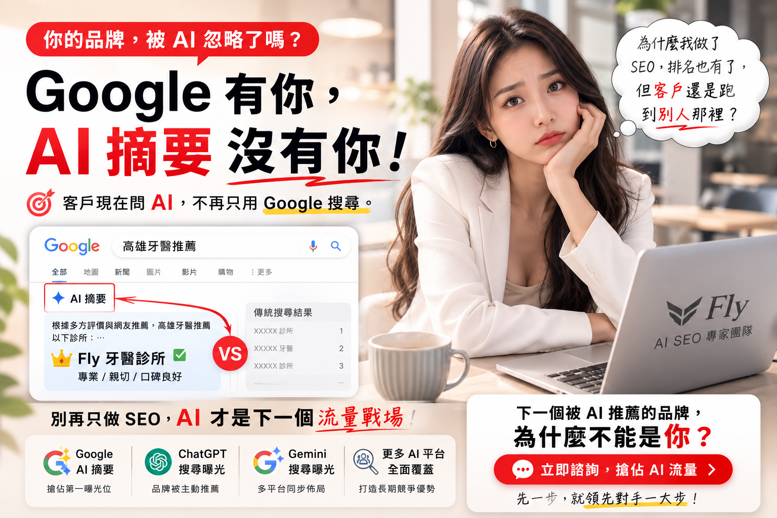 Google 有你但 AI 摘要沒有你的搜尋曝光問題